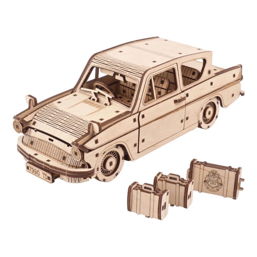 Ugears - Деревянная механическая 3D-головоломка Гарри Поттер летающий Ford Anglia