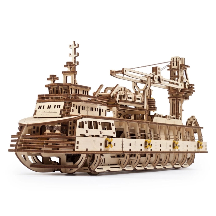 Ugears - Деревянная механическая 3D-головоломка Исследовательское судно