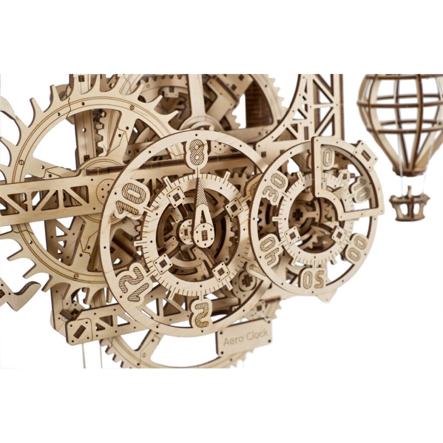 Ugears - Деревянная механическая 3D-головоломка Настенные часы Aero