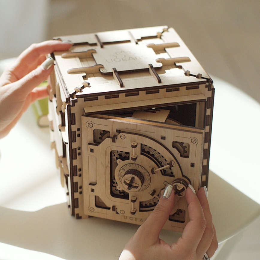 Ugears - Деревянная механическая 3D-головоломка Сейф
