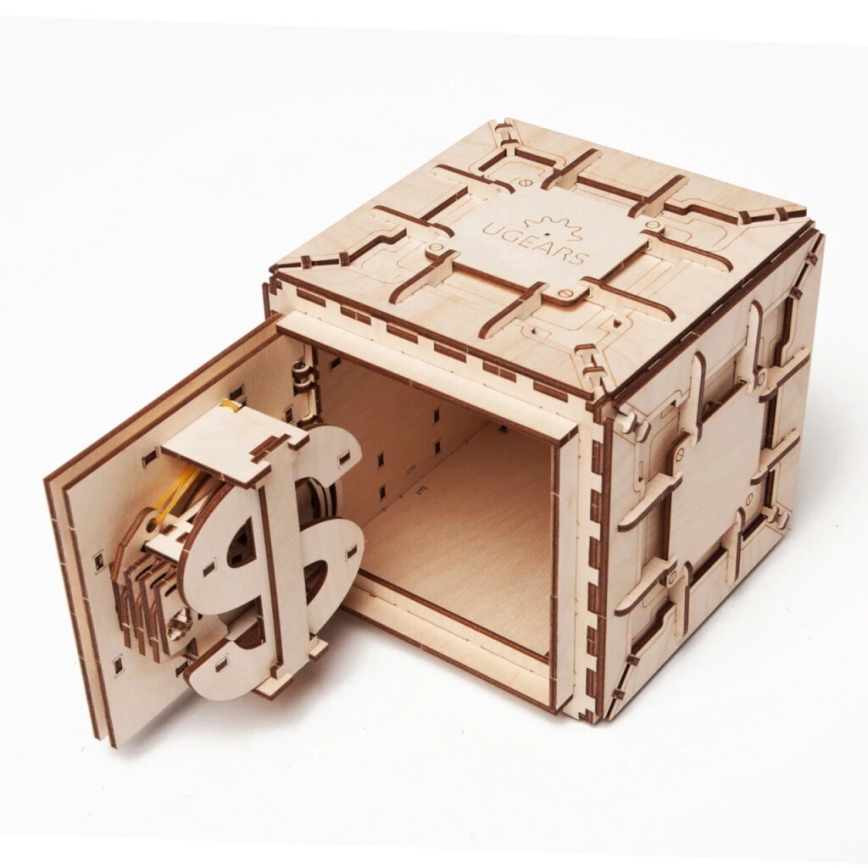 Ugears - Деревянная механическая 3D-головоломка Сейф