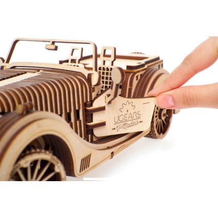 Ugears - Деревянная механическая 3D-головоломка Спортивный автомобиль