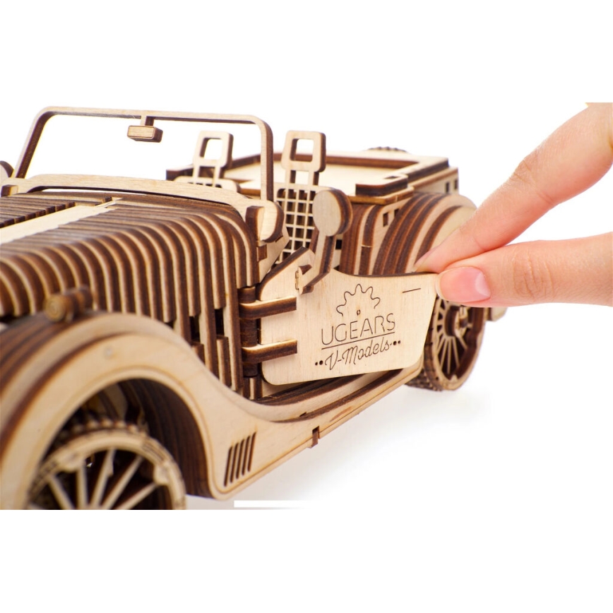 Ugears - Деревянная механическая 3D-головоломка Спортивный автомобиль