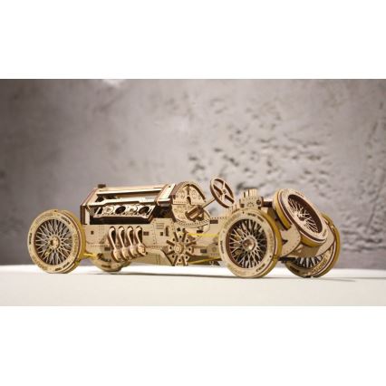Ugears - Деревянная механическая 3D-головоломка U9 Автомобиль Grand Prix
