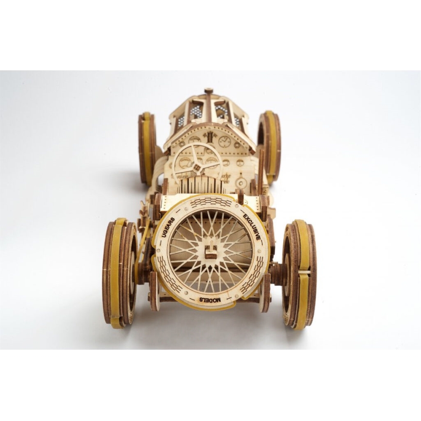 Ugears - Деревянная механическая 3D-головоломка U9 Автомобиль Grand Prix