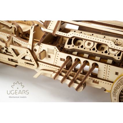 Ugears - Деревянная механическая 3D-головоломка U9 Автомобиль Grand Prix