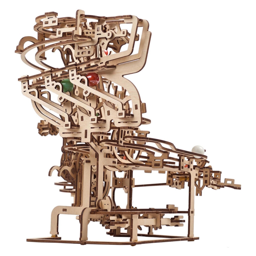 Ugears - Деревянная механическая 3D-головоломка Цепная шариковая дорожка