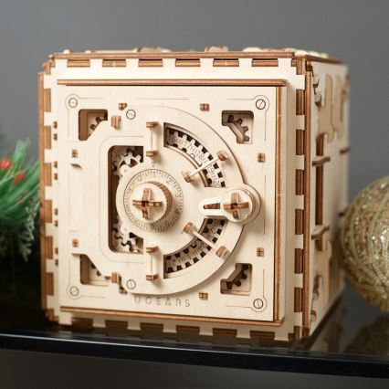 Ugears - Деревянная механическая 3D-головоломка Сейф