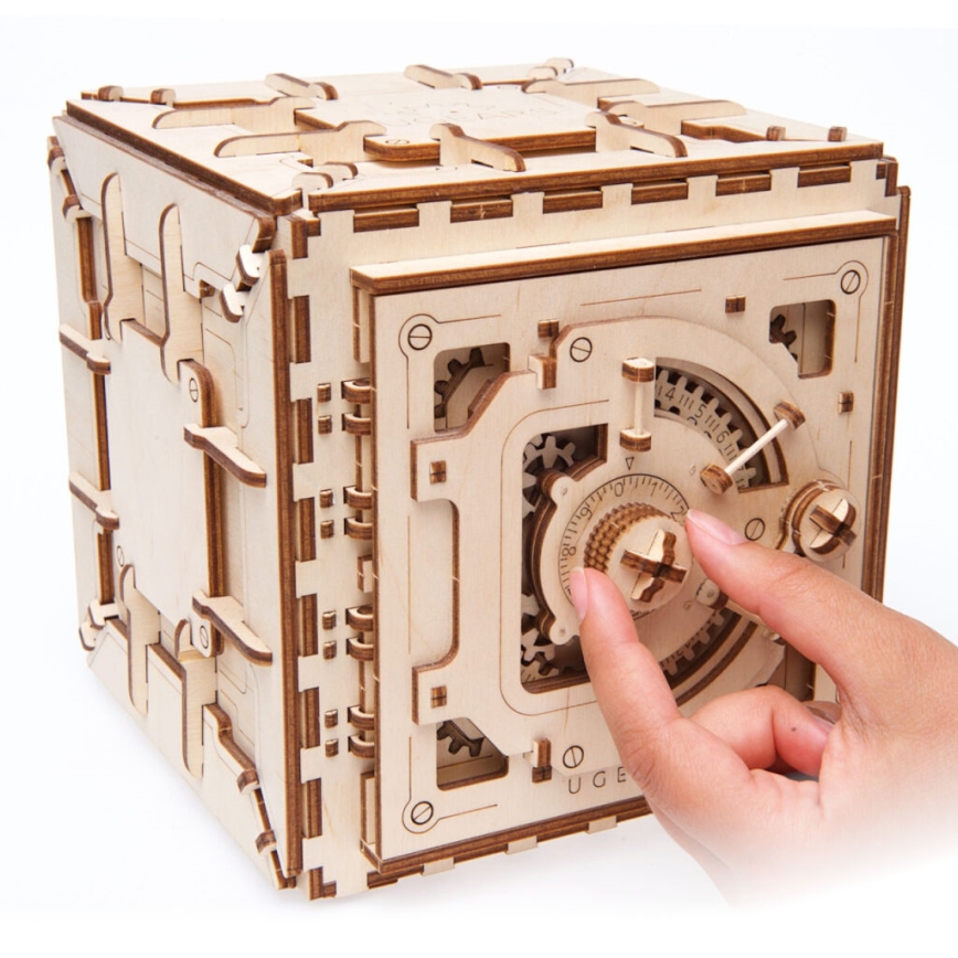 Ugears - Деревянная механическая 3D-головоломка Сейф