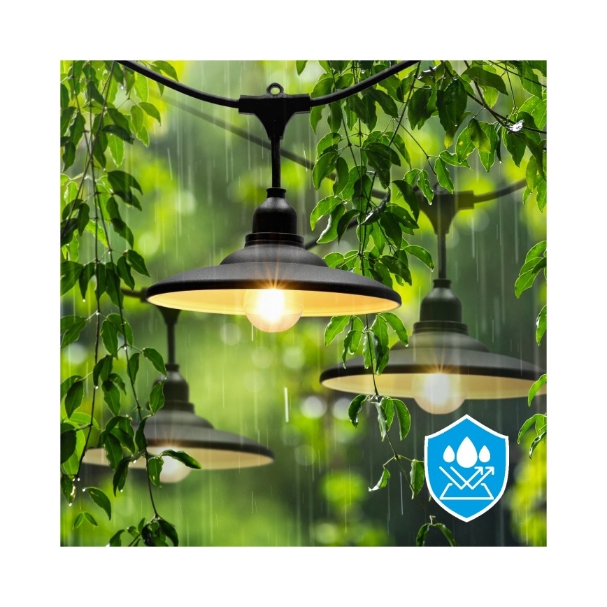 Уличная декоративная гирлянда CRETE 20xE27/230V 25m IP44