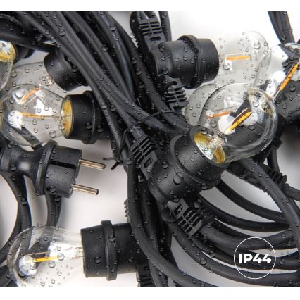 Уличная декоративная гирлянда MIMOSA 10xE27/1,3W/230V IP44 10 м
