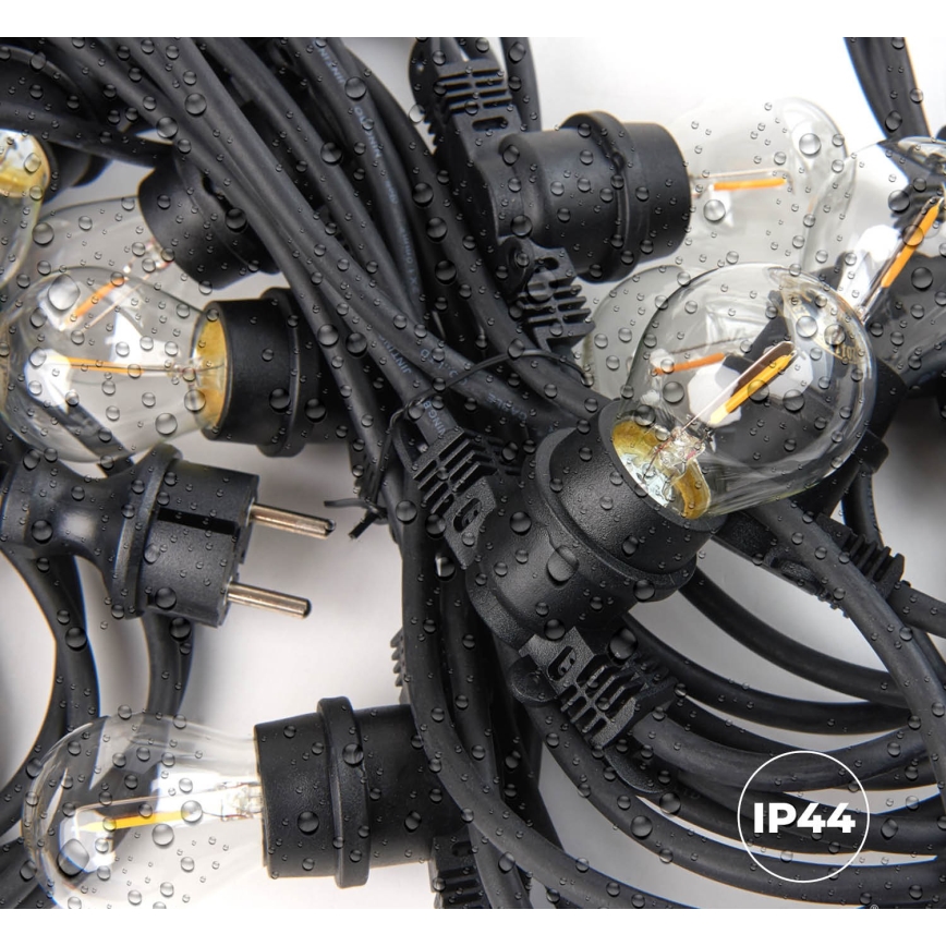 Уличная декоративная гирлянда MIMOSA 10xE27/1,3W/230V IP44 10 м