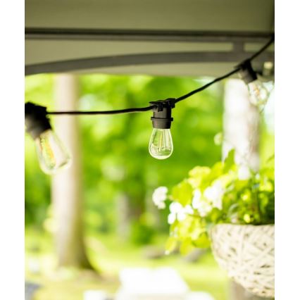 Уличная декоративная гирлянда MIMOSA 20xE27/1,3W/230V IP44 10м