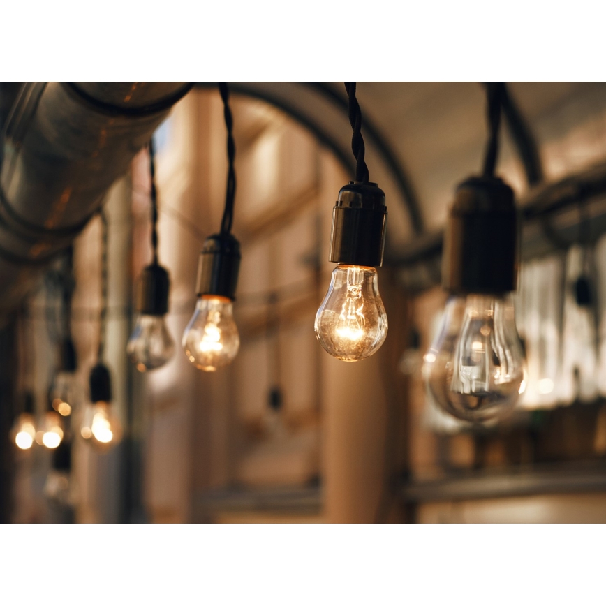 Наружная декоративная гирлянда GIRLANDA 17 м 15xE27/15W/230V IP44