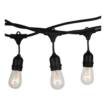 Уличная гирлянда STRING 15m 15xE27/25W/230V IP54