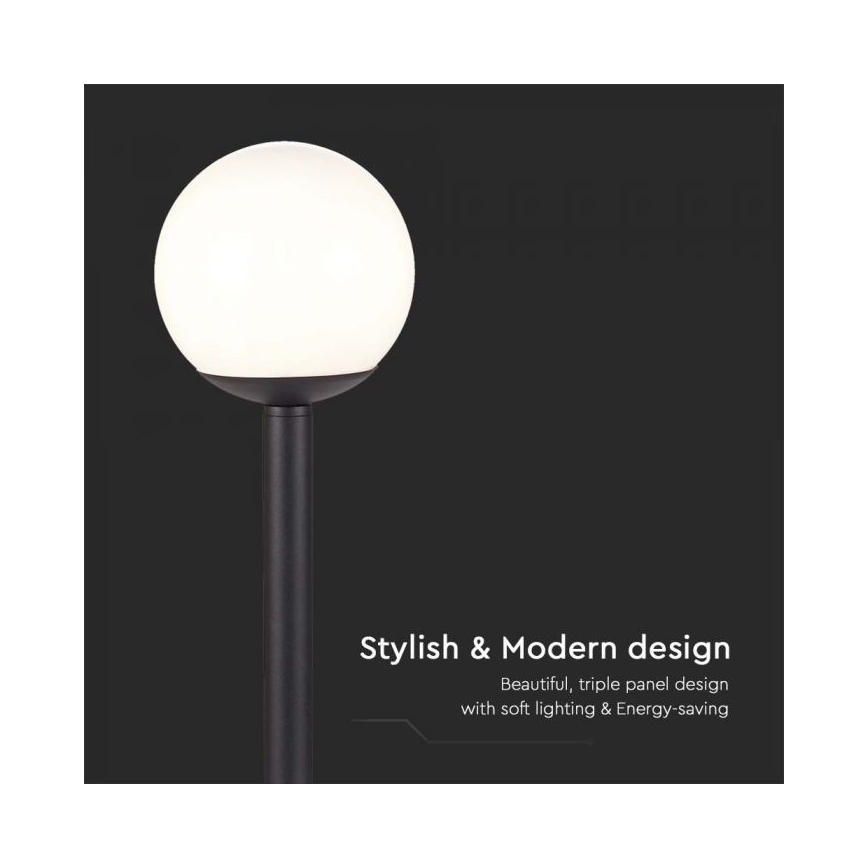 Уличная лампа 1xE27/60W/230V IP44 97 см черный