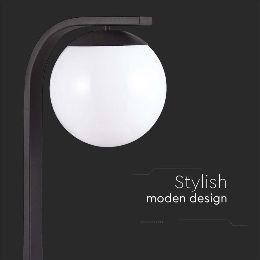 Уличная лампа 1xE27/60W/230V IP44 черный