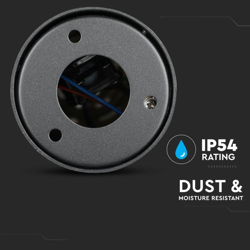 Уличная лампа 1xGU10/35W/230V IP54 80 см черный