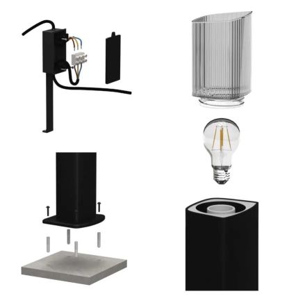 Уличная лампа LANA 1xE27/25W/230V IP54 45 см