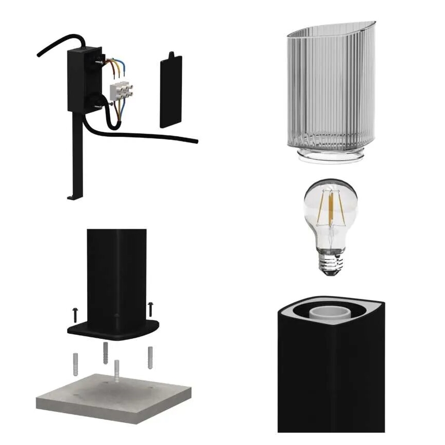 Уличная лампа LANA 1xE27/25W/230V IP54 45 см