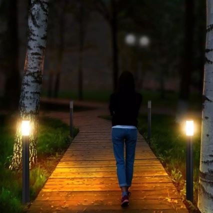 Уличная лампа с датчиком 1xE27/60W/230V IP44 110 см антрацит