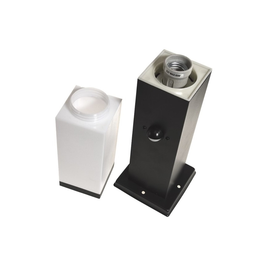 Уличная лампа с датчиком SOPPA 1xE27/60W/230V IP44 45 см черный