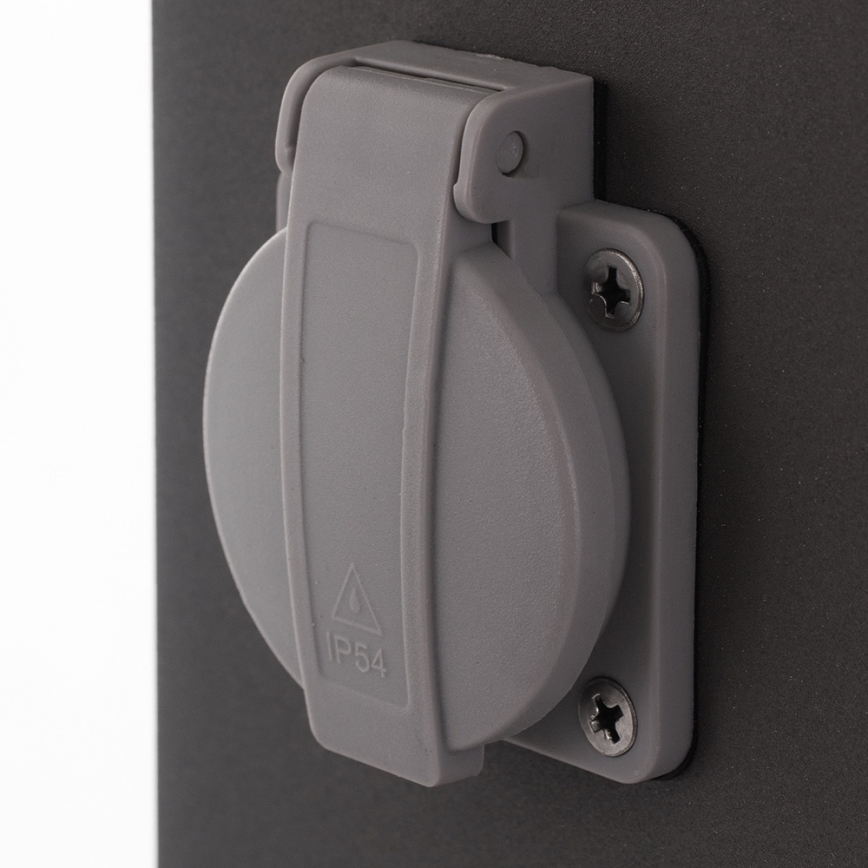 Уличная лампа с розеткой GARD 1xE14/60W/230V IP44