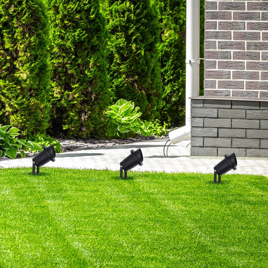 Уличная лампа VILO 1xGU10/60W/230V IP65 черная