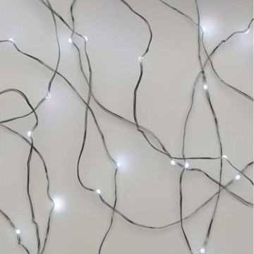 Уличная LED-гирлянда, 100 светодиодов, 15 м, IP44, холодный белый