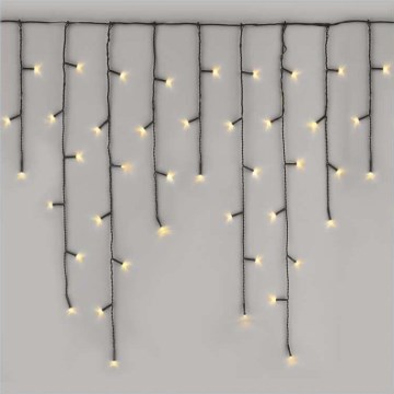 Уличная LED-гирлянда, 200 светодиодов, 8 режимов, 8,6 м, IP44, тёплый белый