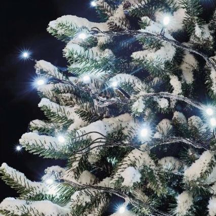Уличная LED-гирлянда 50xLED/5m IP44 холодный белый