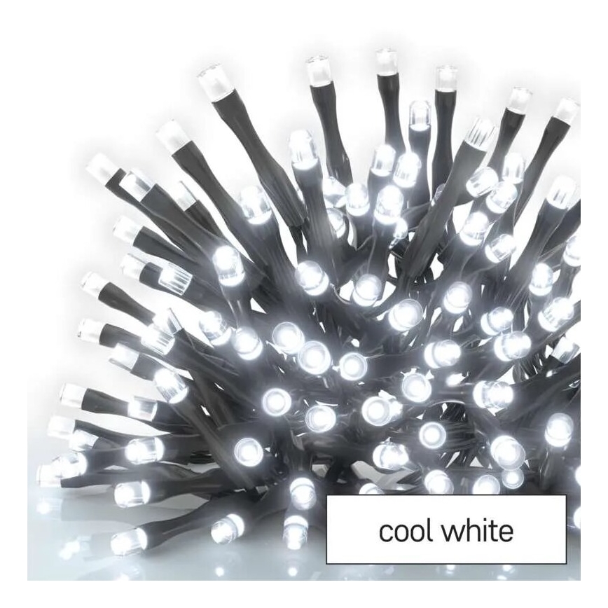 Уличная LED-гирлянда 50xLED/5m IP44 холодный белый