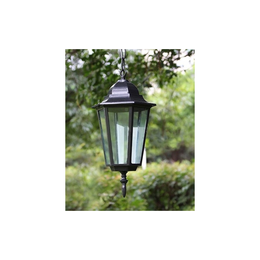 Уличная люстра 1xE27/20W/230V IP43 черный