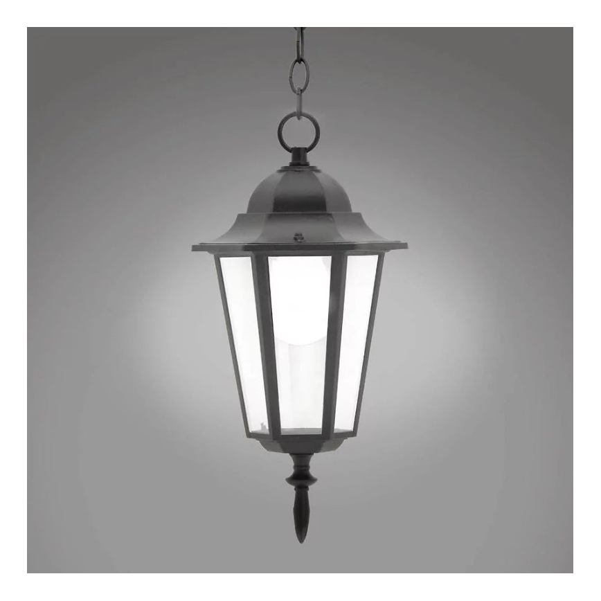 Уличная люстра 1xE27/20W/230V IP43 черный