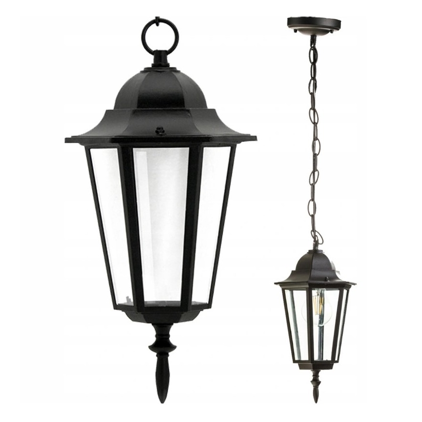 Уличная люстра 1xE27/20W/230V IP43 черный