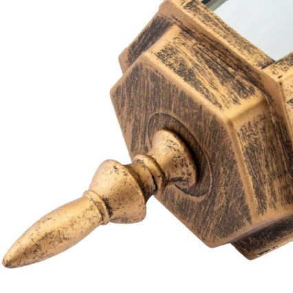 Уличная люстра на цепи 1xE27/60W/230V IP44 золотая