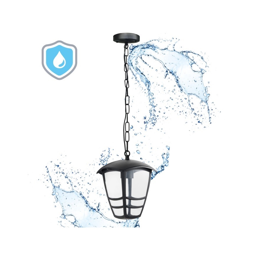 Уличная люстра на цепи TEVIO 1xE27/60W/230V IP54 черный