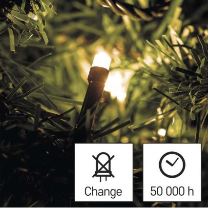 Уличная светодиодная гирлянда, 180 LED, 23 м, IP44, тёплый белый