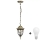Уличная светодиодная люстра FLORENCJA 1xE27/10W/230V IP43