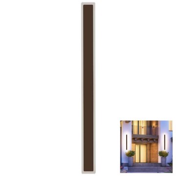 Уличная светодиодная настенная лампа LED/17W/230V 3000K IP65 коричневый