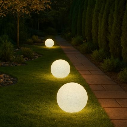 Уличный декоративный светильник LUMISTONE 1xE27/15W/230V IP65, диаметр 25 см