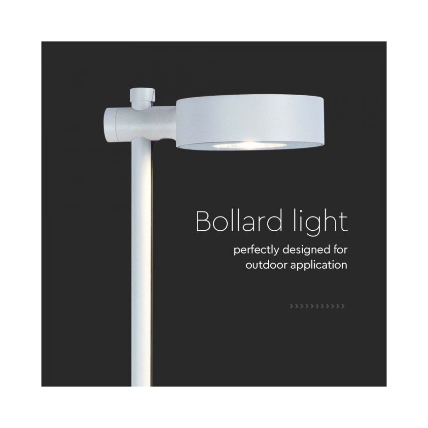 Уличный LED-светильник LED/7 Вт/230 В 3000 К IP65 белый 102 см