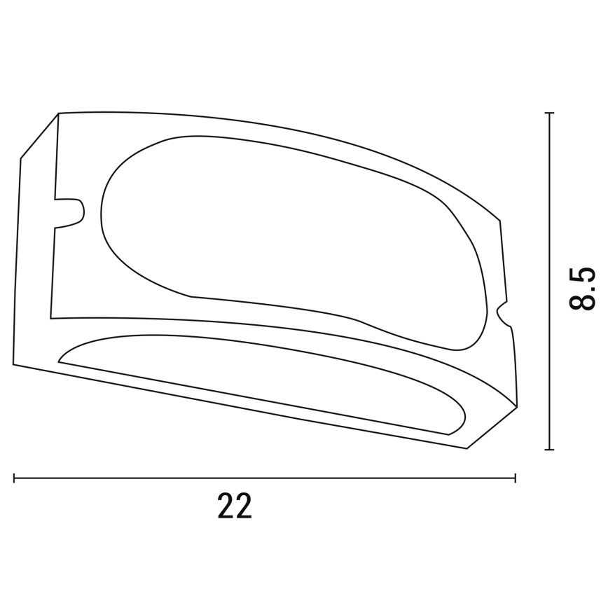 Уличный настенный светильник 1xE27/10W/230V IP54 серый