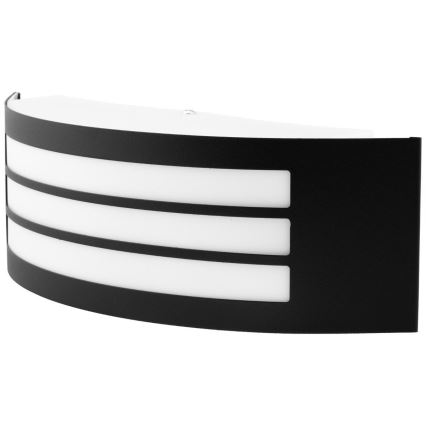 Уличный настенный светильник 1xE27/14W/230V IP44 черный