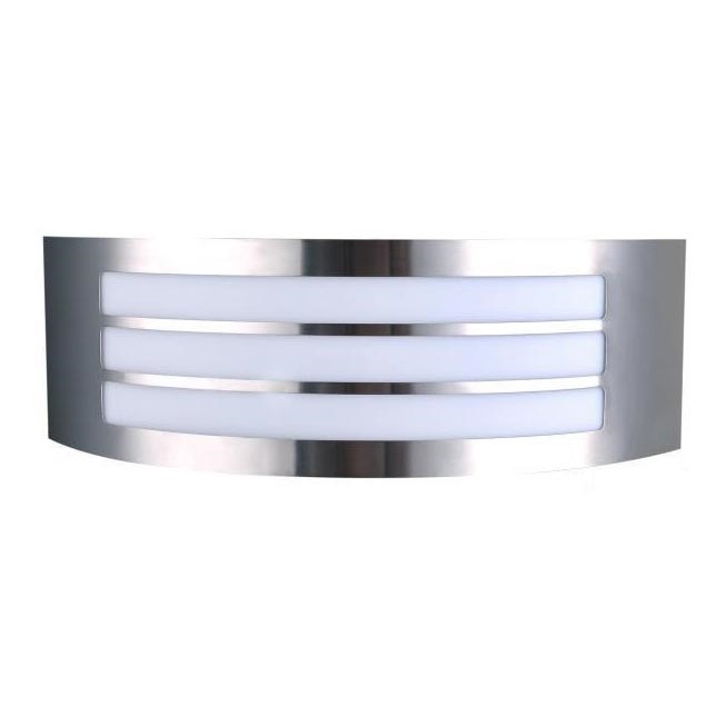 Уличный настенный светильник 1xE27/14W/230V IP44 матовый хром