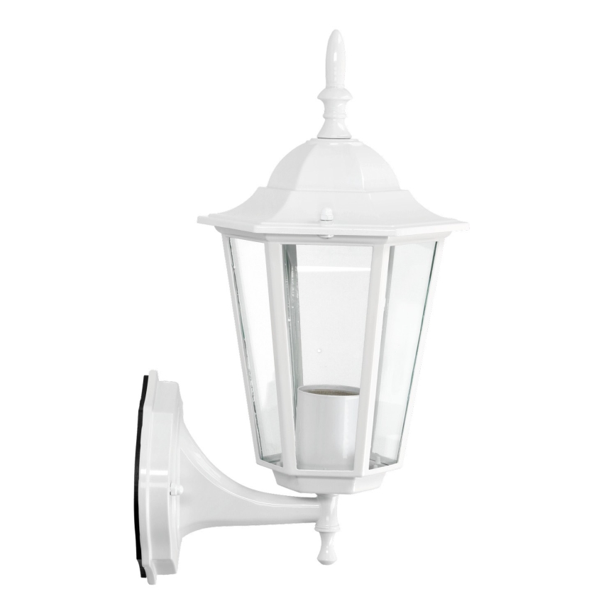 Уличный настенный светильник 1xE27/60W/230V IP44 белый
