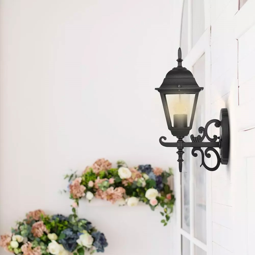 Уличный настенный светильник 1xE27/60W/230V IP44