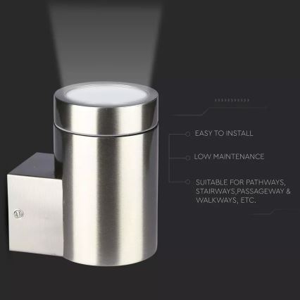 Уличный настенный светильник 1xGU10/35W/230V IP44