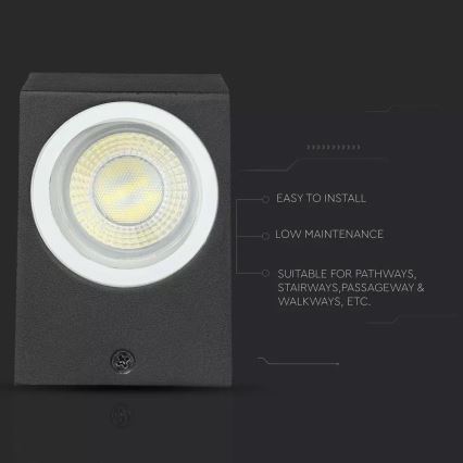 Уличный настенный светильник 1xGU10/35W/230V IP44