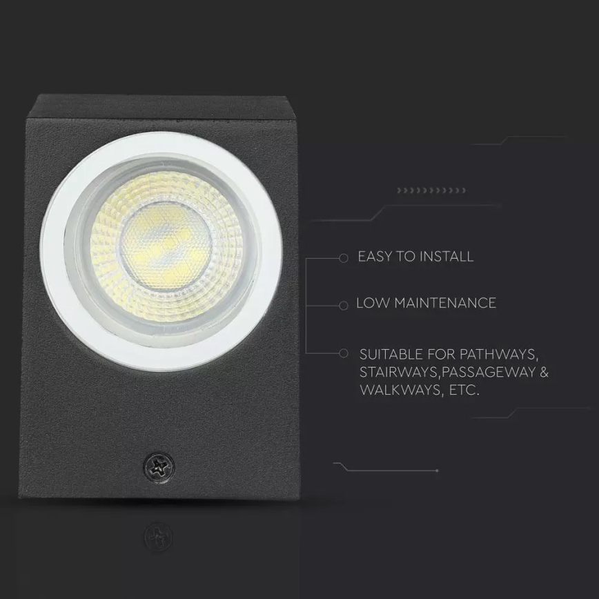 Уличный настенный светильник 1xGU10/35W/230V IP44